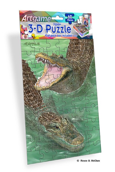 Royce 60pc Mini Puzzle - Gators Flip (4 Pack)