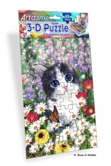Royce 60pc Mini Puzzle - Kittens Flip (4 Pack)