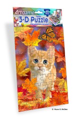 Royce 60pc Mini Puzzle - Kittens Flip (4 Pack)