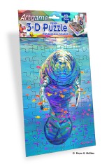 Royce 60pc Mini Puzzle - Manatees Flip (4 Pack)