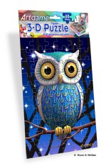 Royce 60pc Mini Puzzle - Owls Flip (4 Pack)
