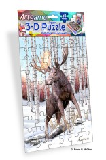 Royce 60pc Mini Puzzle - Wolf Moose Flip (4 Pack)