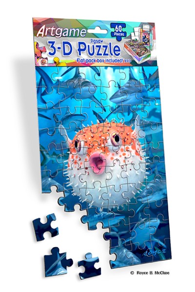 Royce 60pc Mini Puzzle - Big Trouble (4 Pack)