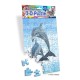 Royce 60pc Mini Puzzle - Dolphins Flip (4 Pack)
