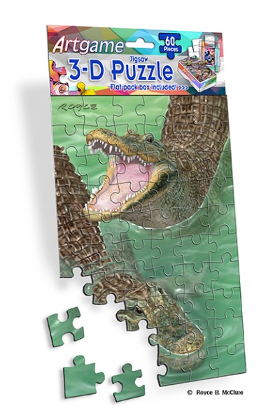 Royce 60pc Mini Puzzle - Gators Flip (4 Pack)