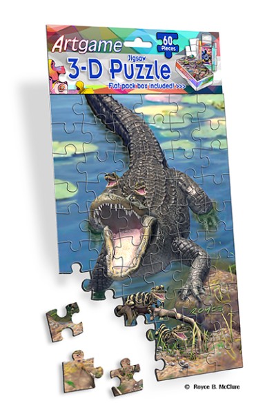 Royce 60pc Mini Puzzle - Gators Flip (4 Pack)