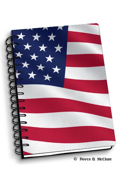 Royce Small Notebook - American Flag (4 Pack)
