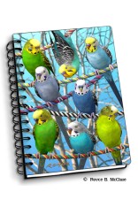 Royce Small Notebook - Budgies (4 Pack)