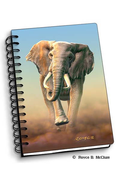 Royce Small Notebook - Charging Elephant (4 Pack)