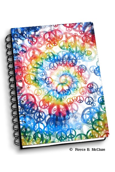 Artgame Small Notebook - Peace Spiral (4 Pack)