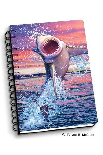 Royce Small Notebook - Leaping Shark (4 Pack)