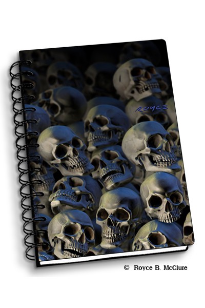 Royce Small Notebook - Dark Skulls (4 Pack)