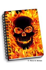 Royce Small Notebook - Fire Skull (4 Pack)