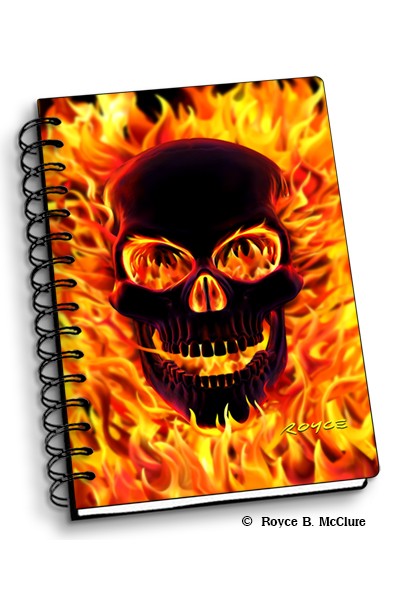 Royce Small Notebook - Fire Skull (4 Pack)