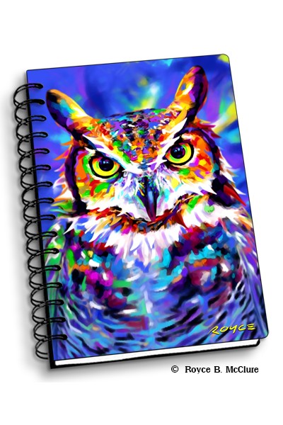 Royce Small Notebook - Great Horned Owl (4 Pack)