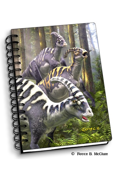 Royce Small Notebook - Parasaurolophus Notebook (4 Pack)