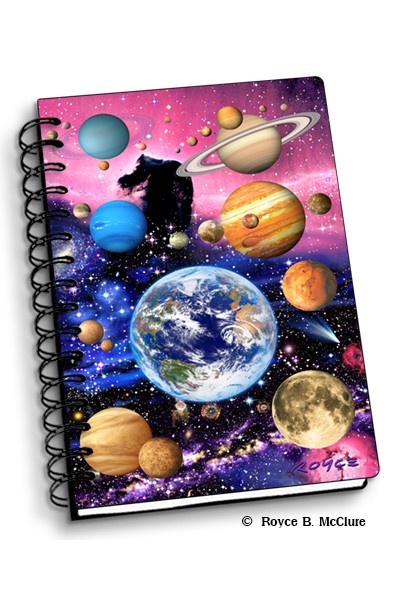 Royce Small Notebook - Planets (4 Pack)