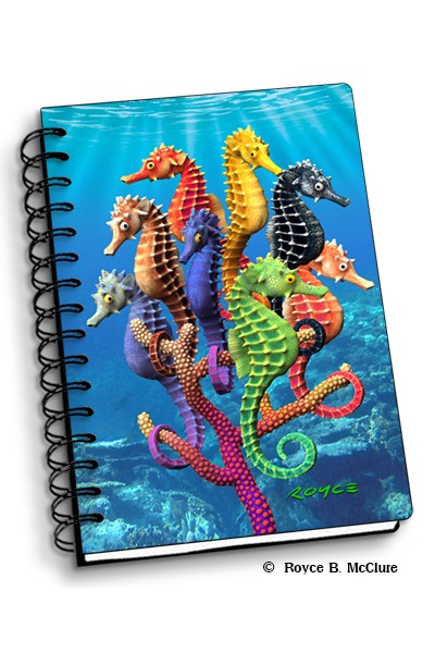 Royce Small Notebook - Seahorses (4 Pack)