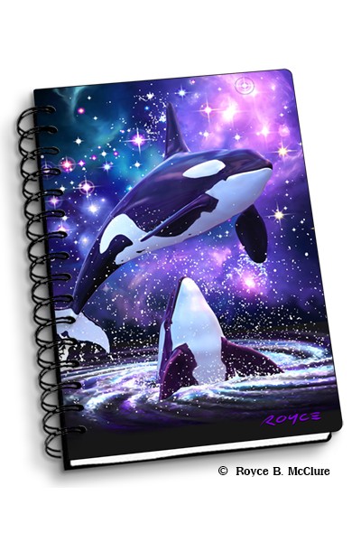 Royce Small Notebook - Space Orcas (4 Pack)
