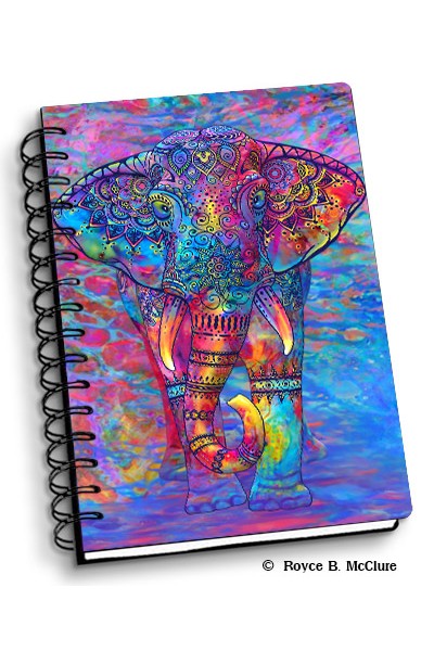 Royce Small Notebook - Bohemian Elephant (4 Pack)