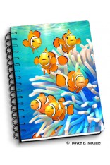 Royce Small Notebook - Orange Clowns (4 Pack)