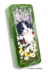 Royce Pencil Tin - Kitten Flowerbed
