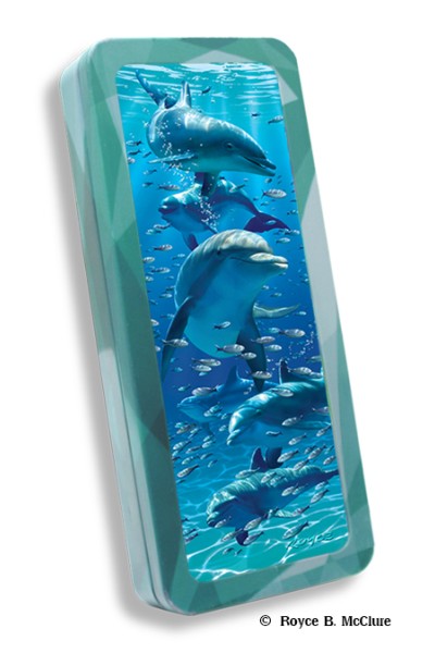 Royce Pencil Tin - Dolphins 