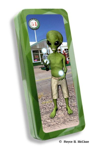 Royce Pencil Tin - Juggling Alien 