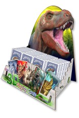 PLAYING CARDS -24 Deck Dinosaur Card Display - FILLED