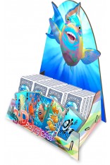 PLAYING CARDS -24 Deck Tropical Fish Card Display -FILLED