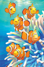 Royce 4"x6" Postcard - Orange Clowns (6 Pack)