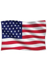 Royce 4"x6" Flag Postcard - America (6 Pack)