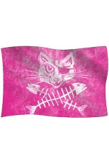 Royce 4"x6" Flag Postcard - Kitty Crossbones (6 Pack)