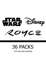 36 Packs of Mixed Bookmarks - Royce, Disney and Star Wars