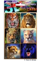 Royce Stickers - Big Cats (6 Pack)