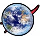 3D NASA Small 2.5" Sticker - Earth - Pack of 10 
