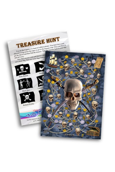 Treasure Hunt Maze Card (4 Pack)