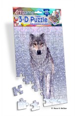 Royce 60pc Mini Puzzle - Snow Wolf (4 Pack)