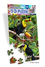 Royce 60pc Mini Puzzle - Toucans (4 Pack)