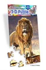 Royce 60pc Mini Puzzle - Lion (4 Pack)