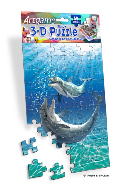 Royce 60pc Mini Puzzle - Bubbles (4 Pack)