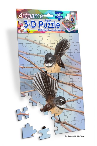 Royce 60pc Mini Puzzle - Fantails (4 Pack)