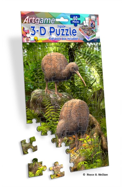 Royce 60pc Mini Puzzle - Kiwi (4 Pack)