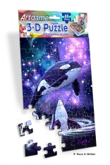 Royce 60pc Mini Puzzle - Space Orcas (4 Pack)