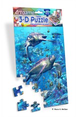 Royce 60pc Mini Puzzle - Turtle Town (4 Pack)