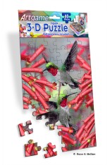 Royce 60pc Mini Puzzle - Hummingbirds (4 Pack)