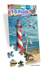 Royce 60pc Mini Puzzle - Lighthouse (4 Pack)