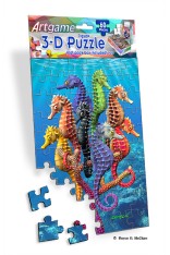 Royce 60pc Mini Puzzle - Seahorses (4 Pack)