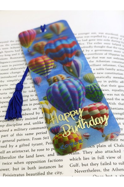 Gift Bookmarks - Hot Air - Happy Birthday (6 Pack)