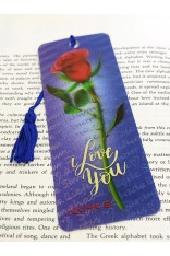 Gift Bookmarks - Red Rose - I Love You (6 Pack)
